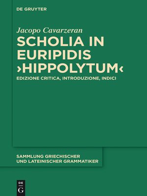 cover image of Scholia in Euripidis "Hippolytum"